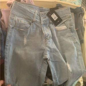Distressed fashion nova jeans